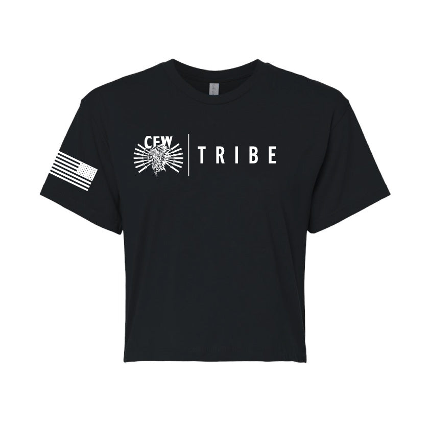 Waukee Tribe Crop Tee