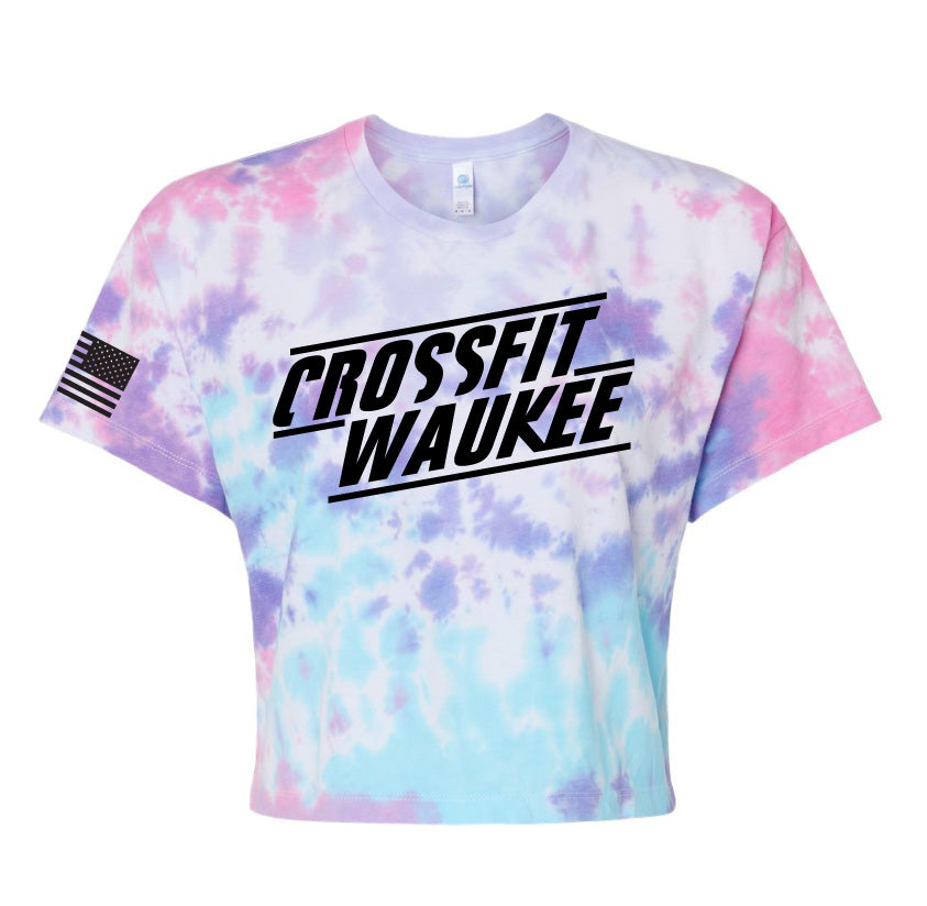 Waukee Stacked Crop Tee