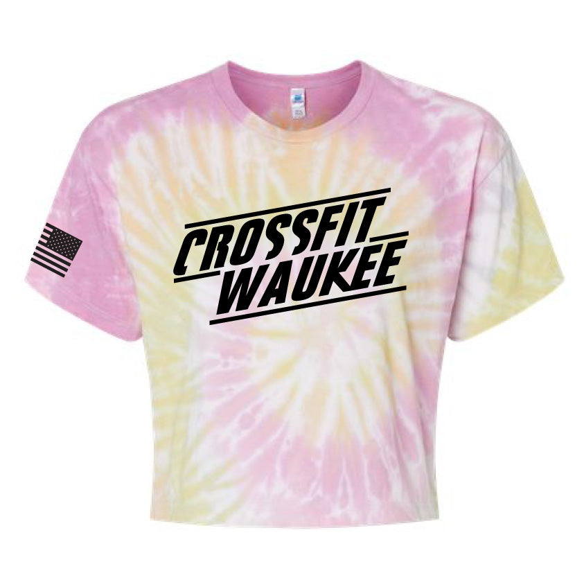 Waukee Stacked Crop Tee
