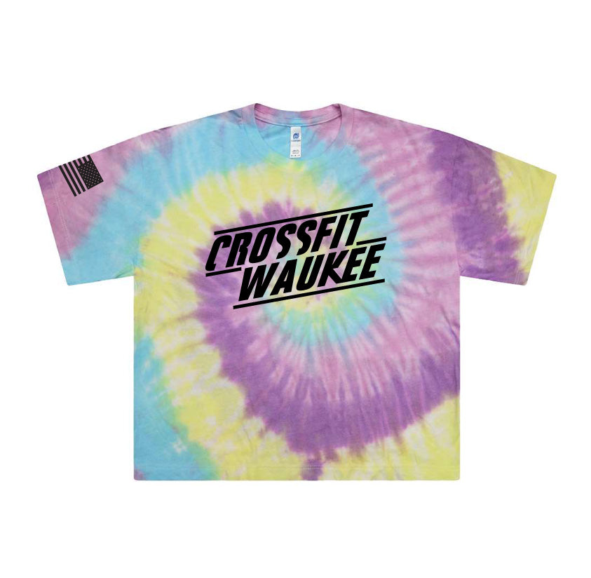 Waukee Stacked Crop Tee