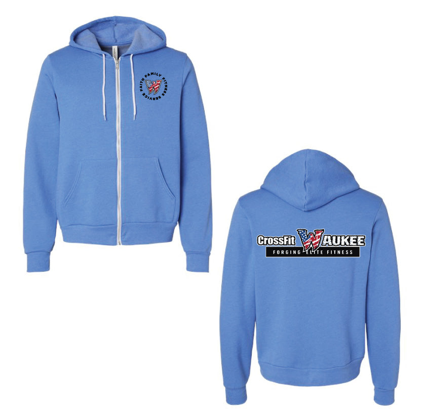 Waukee W Design Zip Hoody