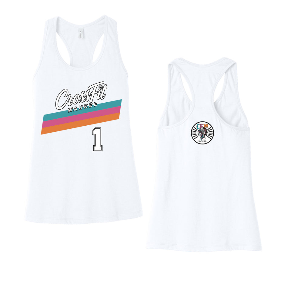 Waukee Stripe Tribe Racerback Tank