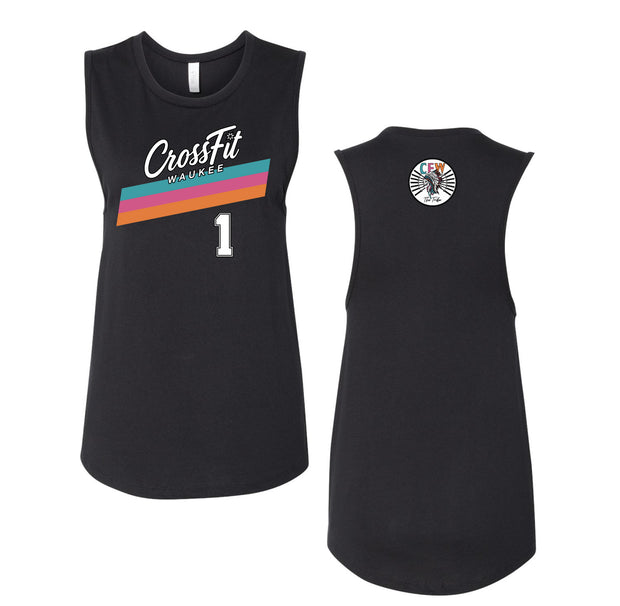 Waukee Stripe Tribe Ladies Tank