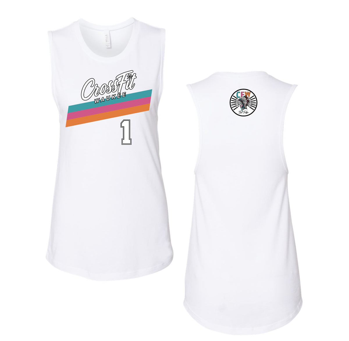 Waukee Stripe Tribe Ladies Tank