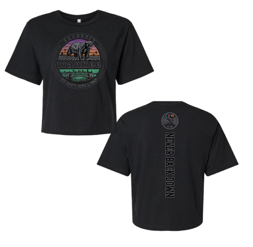 Waukee Honey Badger Boxy Crop Tee