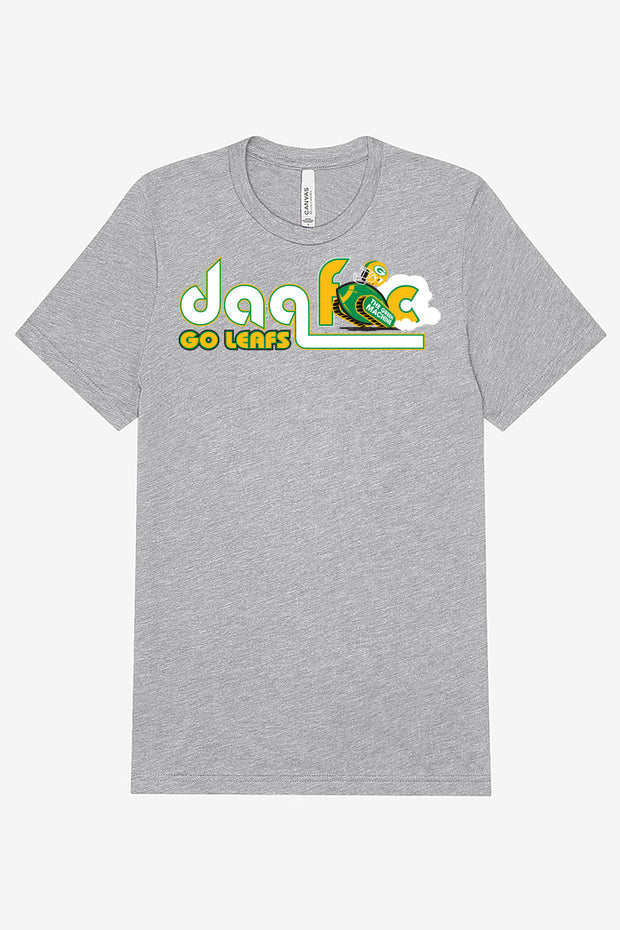 DaqFac + Green Machine FB Tees- Athletic Gray