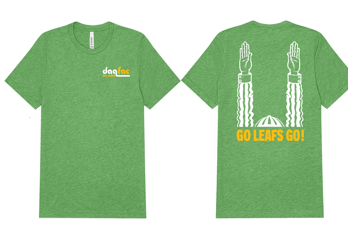 DaqFac + Go Leafs Go FB Tees- Green