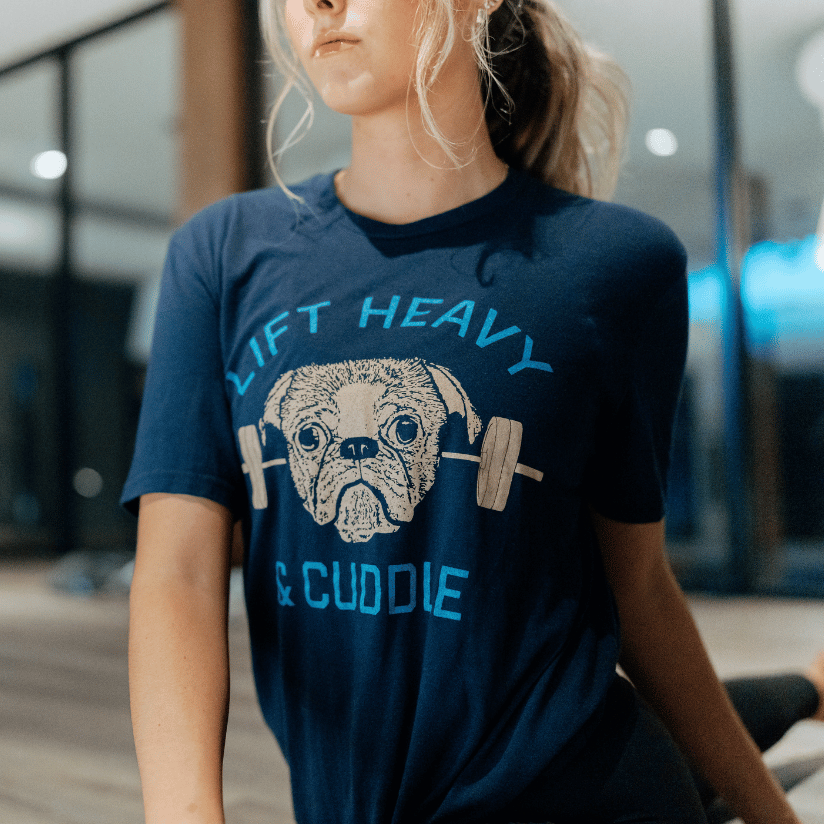 Lift Heavy and Cuddle Tee